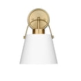 thumbnail image 7 of Z Lite 726-1S-MB-BN 8 in. Z-Studio 1 Light Wall Sconce Wall Light, Matte Black & Brushed Nickel, 7 of 7