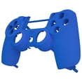 thumbnail image 4 of eXtremeRate Blue Soft Touch Custom Faceplate Shell Compatible with ps4 Slim Pro Controller CUH-ZCT2 JDM-040/050/055 - Controller NOT Included, 4 of 5