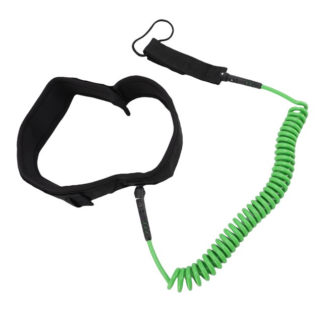 Surfboard Leash, 10ft 7mm TPU Rope with High Strength Steel Joints for Small to Medium Waves, Adjustable Touch Fastener for Surfing