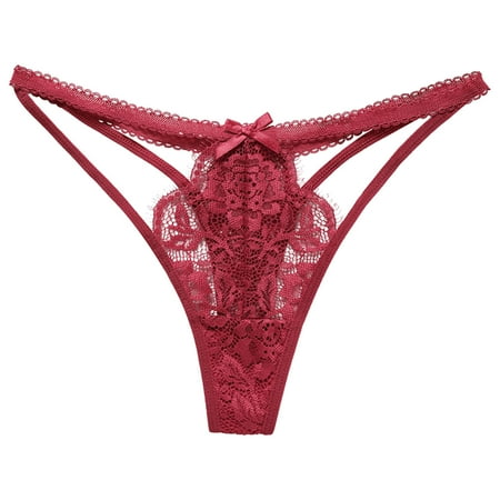 

adviicd Womens Panties Womens Panties Seamless Low Waist Ultra Thin See Through Mesh Thong Panties Womens Panties Plus Size M