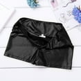 thumbnail image 5 of inlzdz Girls Sparkle Solid High Waist Biker Dance Short Gymnastics Volleyball Tumbling Athletic Shorts Black 4, 5 of 6