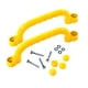 thumbnail image 2 of 2 piezas de accesorios para áreas de juegos, barras de agarre para casita de juegos, con tornillos, juego de escalada amarillo, 2 of 9