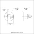 thumbnail image 2 of Washington Square Collection Robe Hook (Build to Order), 2 of 2