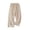 Beige, variant on Kezqiaxn Womens Wide Leg Pants Plus Size Fashion Elastic Waist Trendy Embroidery Loose Casul Pants with Pockets Summer Clothes