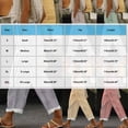 thumbnail image 3 of ABATAB Stripe Pants for Women Beach Vacation Cotton Linen Trousers Wide Leg Loose Elastic Waist Summer Outfits, 3 of 5