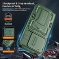 thumbnail image 4 of TECH CIRCLE for Motorola Edge (2025) PC+TPU Case Upgrade Slide Camera Cover & Shockproof Kickstand Heavy Duty Robust Bumper - Rugged, Anti-Scratch, Non-Slip, Anti-Fingerprint,Green, 4 of 10