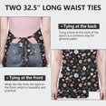 thumbnail image 6 of Pioneer Flower Floral Print Pattern Apron for Women and Men, Cotton Linen Waterproof with Pockets, Adjustable, 33x27 Inch for Kitchen, Gardening, BBQ, Salon, 6 of 6