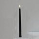 thumbnail image 1 of Velas cónicas negras sin llama parpadeantes con control remoto de 10 teclas, velas de ventana con luz de mecha 3D LED a batería, cera real, paquete de 10, 1 of 5