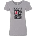 thumbnail image 3 of Inktastic Sickle Cell Awareness Strength Courage and Support Women's T-Shirt, 3 of 5