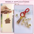 thumbnail image 5 of Uxcell 2.2" Swivel Snap Hooks with Key Rings, 2Pcs Double Opening Metal Oval Swivel Spring Clasp Clip with O Ring for DIY Crafts Jewelry Lanyard Making, Pink, 5 of 6