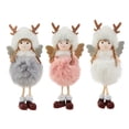 thumbnail image 3 of Antler Angel Small Charm Cute Doll Plush Christmas Doll (asta gris), 3 of 4