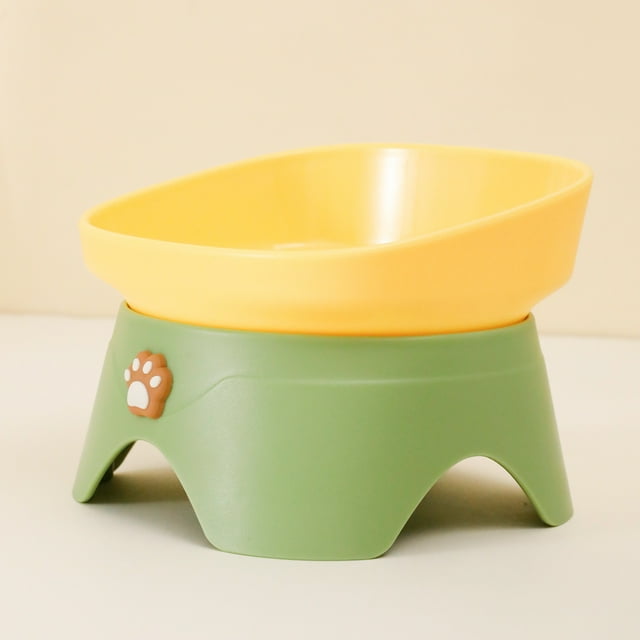 Pet Bowls for Dogs,Pet Feeding Bowl 15 Degree Inclined Non Slip Non Tip Design