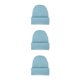 thumbnail image 3 of Gorro de punto Qarigey Beanie Hat Skullcap ajustable Color caramelo Hilo térmico A prueba de viento Azul, 3 of 6