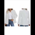 thumbnail image 2 of Conjunto de Chaqueta Informal de Negocios de Larga y Corte Entallado para Mujer, con Doble Botonadura y Abertura Frontal, para Otoño. XL, 2 of 7