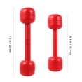 thumbnail image 2 of Hytrove Lot de 2 Haltères Rouges pour Enfants Renforcement Musculaire en Forme de Barre, 2 of 7