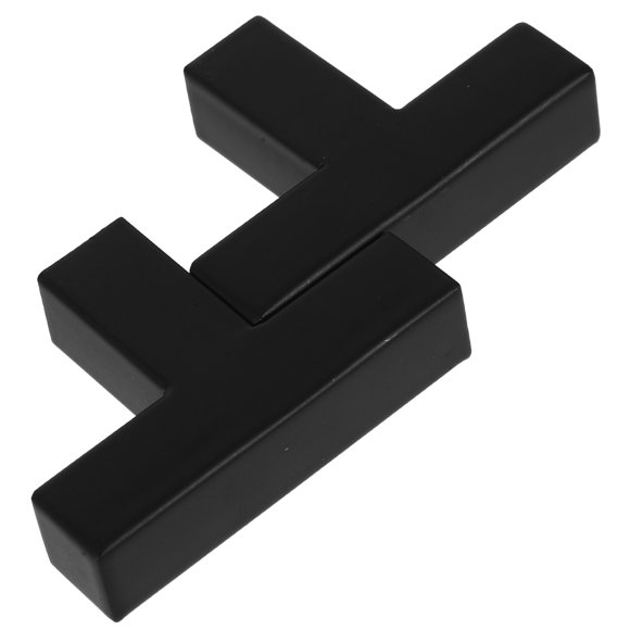 HAMPPLIES 1Jgo Tirador Decorativo Para Puerta De Gabinete En Inoxidable Color Negro