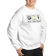 thumbnail image 4 of CafePress - Rock Paper Chemo Sweatshirt - Crew Neck Sweatshirt, 4 of 5
