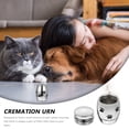 thumbnail image 3 of CIMAXIC Pet Urn Stainless Steel Ashes Storage Box Plated Silver Durable Memorial, 3 of 7