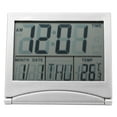 thumbnail image 3 of Herwey Temperature Alarm Clock, Folding Alarm Clock,1Pc Portable Folding Travel Digital LED Alarm Clock Temperature Calendar Snooze, 3 of 8