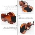 thumbnail image 3 of MasteelfCA 1Pc 1/4 Violin Shoulder Pad Practical Violin Chin Rest Violin Accessory, 3 of 8