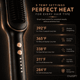 thumbnail image 4 of Berlaney Ionic Hair Straightener Brush - 5 Temp Adjust, Heat Protect Ceramic, Fast Heating Dual Voltage for Women Home Salon, Black, 4 of 10