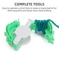 thumbnail image 3 of Pom Pom Maker Fluffs Weaving Tool Heart Shape Crochet Yarn Pom Pom Maker 2pcs Portable Handmade Weaving Tool, 3 of 8