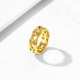 thumbnail image 5 of ChainsProMax Knot Ring Men Gold Plated Size 14 Male Wedding Bands, 5 of 8
