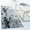 thumbnail image 2 of SAFAVIEH Adirondack Ladonna Abstract Runner Rug, Grey/Black, 2'6" x 14', 2 of 8