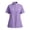 Light Purple #033, variant on Soft Stretch Scrub Top for Women – Stand Collar with Zipper Placket & Convenient Pocket Design White S