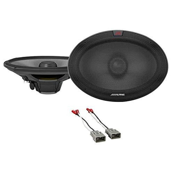 Alpine R2-S69 600W 6x9" Speakers 72-7800 Harness Fit 1986-2011 Honda Civic