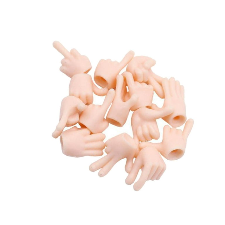 Customize Doll Joints Movable Parts Dolls Replacement Hands /4 Doll Custom  DIY Body Parts Pink, 5.5x2.5cm