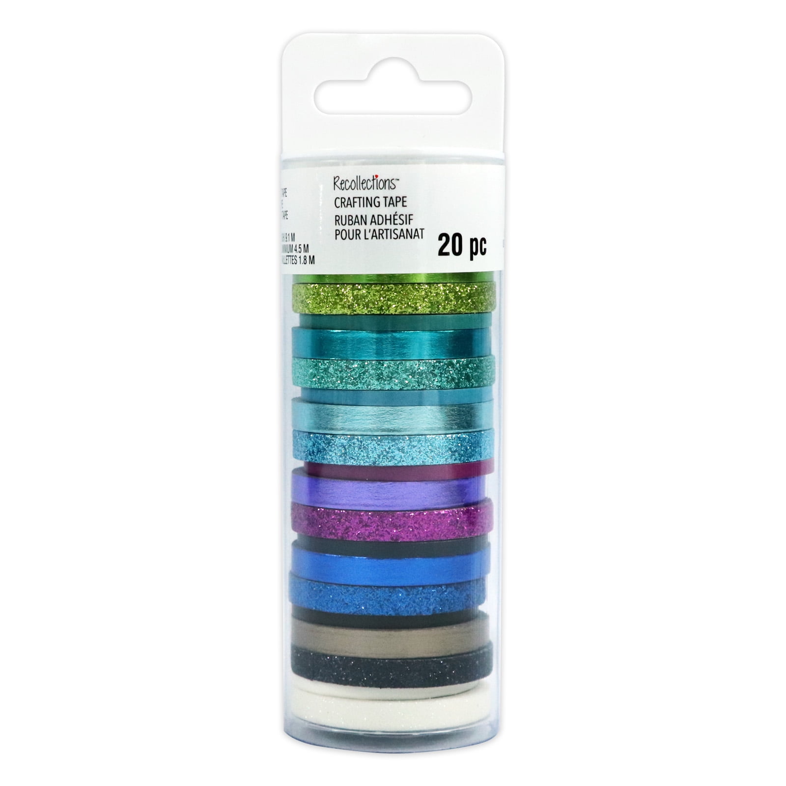 Recollections Blues Narrow Crafting Tape Set, 12 Packs: 20 ct. (240 total)