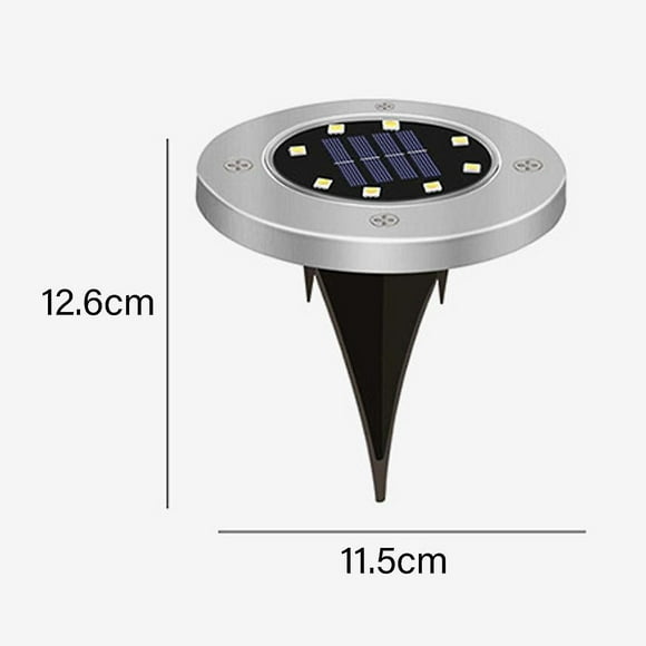 Solar Ground Lights Outdoor, Solar Deck Lights Outdoor With Constant Light Mode, Bright Cold White Waterproof Solar Disk Lights For Yard/garden/patio/