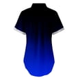 thumbnail image 7 of Jalioing Short Sleeve Shirt for Women Plus Size Tshirt Gradient Color Button down Lapel Casual Shirts, 7 of 7
