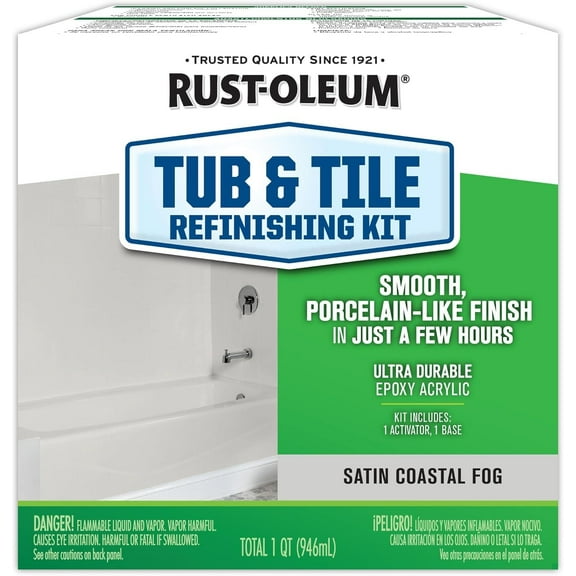 Rust-Oleum® Tub & Tile Refinishing Kit Satin Coastal Fog