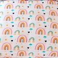 thumbnail image 2 of URBONUR Rainbow Queen Size Comforter Set for Kids Cartoon Love and Clouds Girls Bedding Set with Pillowcases, 2 of 9