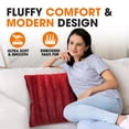 thumbnail image 2 of Cheer Collection Faux Fur Throw Pillow Cover, 2 of 5