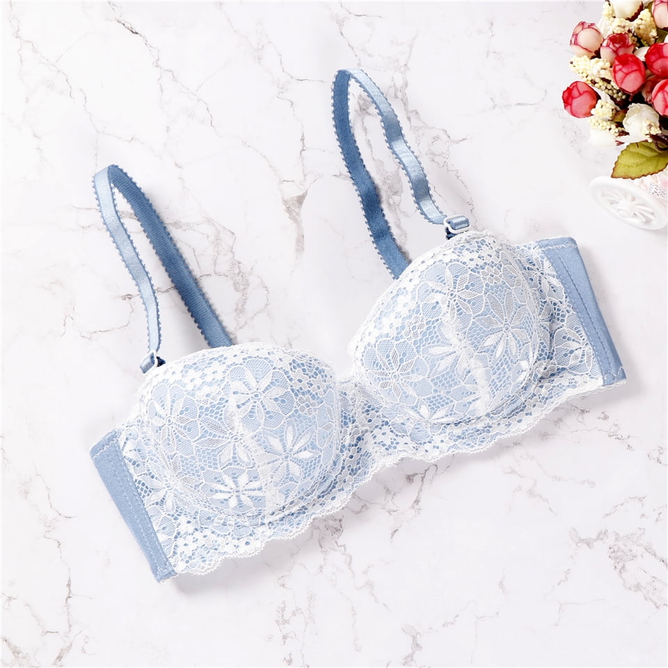 Underwire Half Cup 1 2 Sexy Bra Padded Push Up Underwear For Women Walmart Com