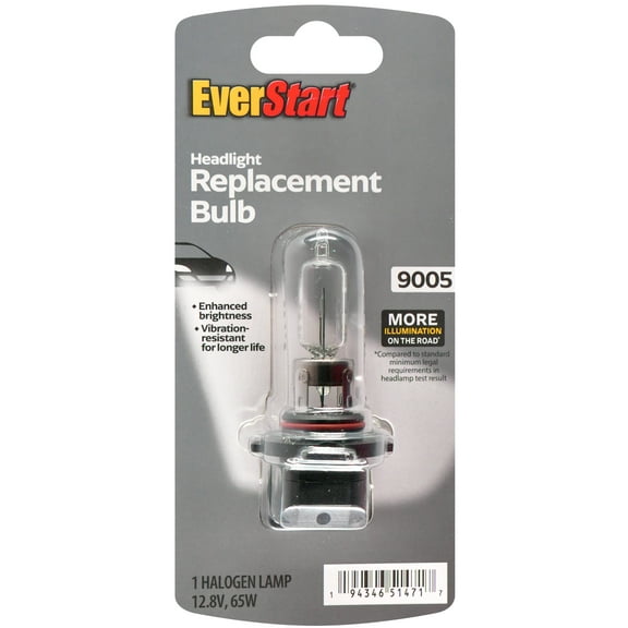EverStart 9005 Halogen Headlight Bulb, 1 pack, Compatible with Multiple Cars
