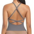 thumbnail image 6 of ZyeKqe Workout Tank Tops for Women Sleeveless Crisscross Back Athletic Shirts Deep V Neck Stretchy Slim Fitted Yoga Top, 6 of 6