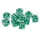thumbnail image 2 of Juego de 10 piezas de dados D6 de seis caras para juegos de mesa, juguetes Verde, 2 of 9