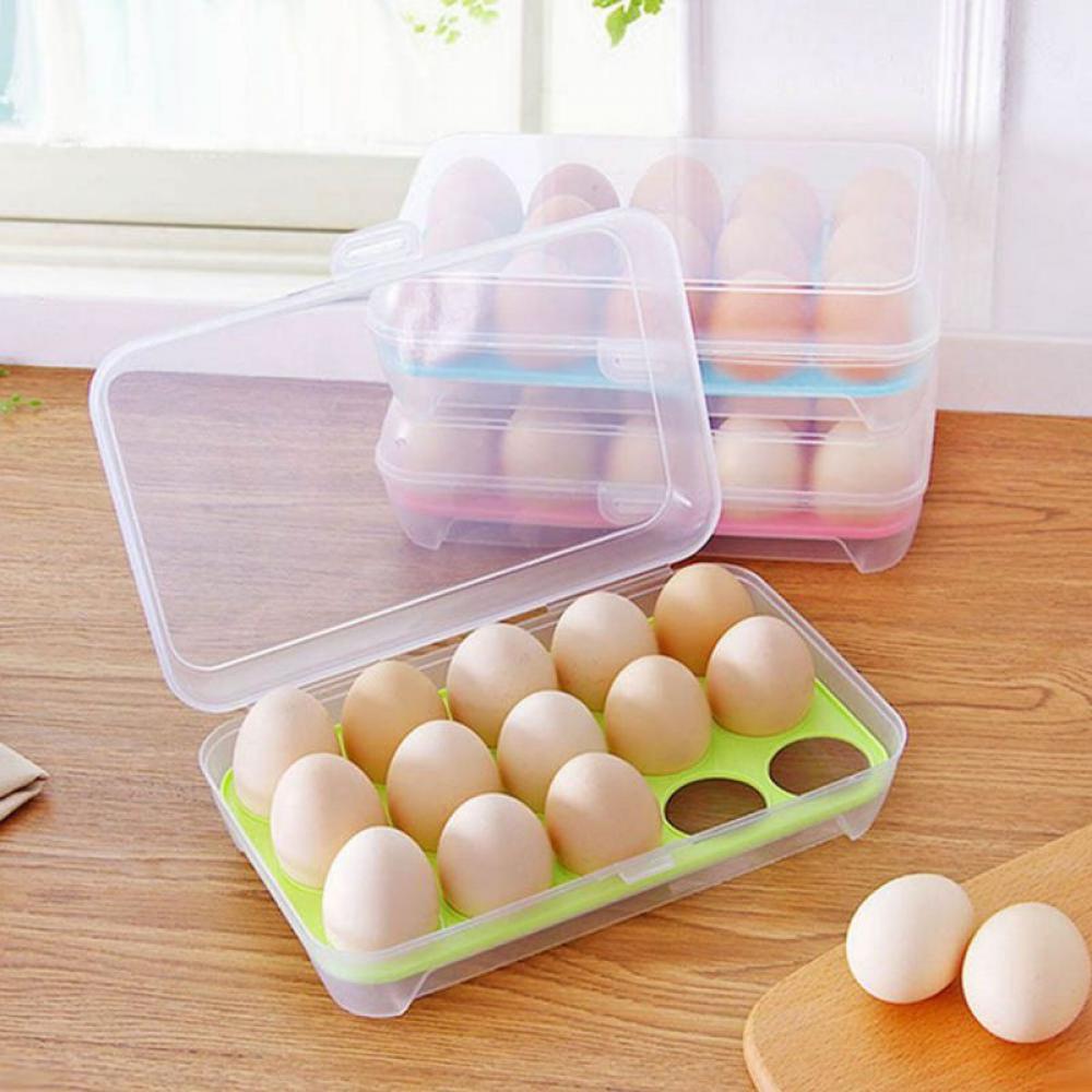 Buy Egg Holder for Refrigerator, Deviled Egg Tray Carrier with Lid