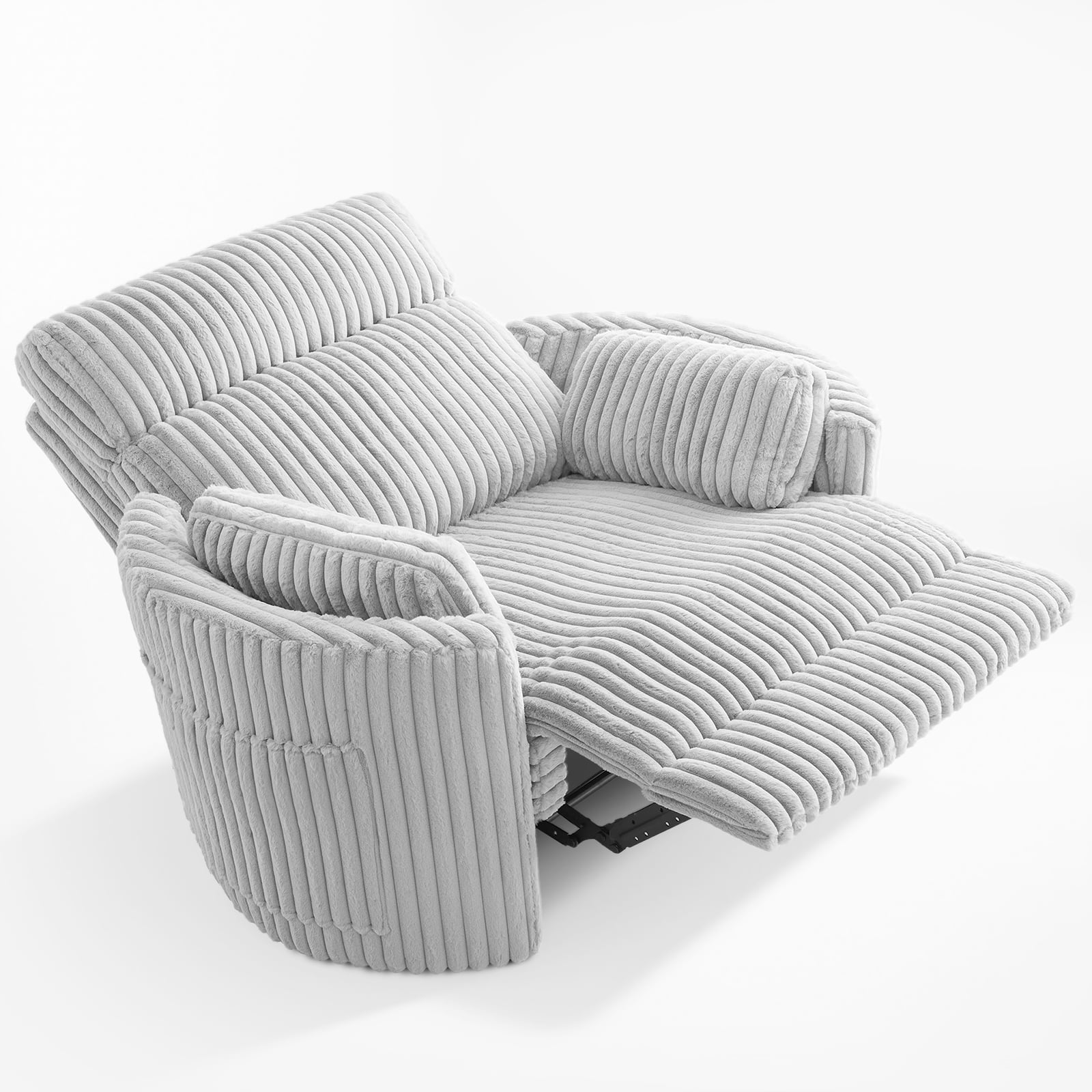 Gelloan Oversized Power Recliner Chairs for TWO Person Faux Fur Electric Extra Large Recliners Soft Overstuffed Reclining Theater Seating for Living Room with USB Port,34" Seat Width