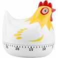 thumbnail image 1 of Minuterie de Cuisine en Forme de Poule Style Dessin Animé Blanc, 1 of 5