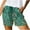 Z09-Green, variant on Ichuanyi Womens Comfy Drawstring Splice Casual Elastic Waist Pocketed Loose Shorts Pants