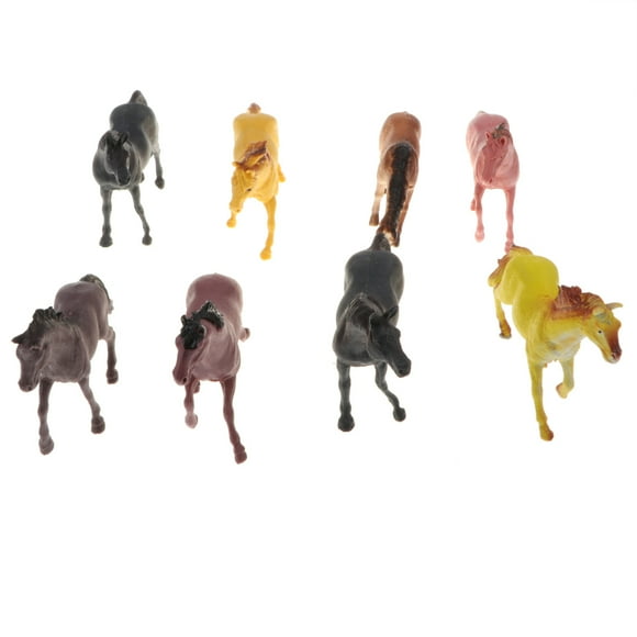 8pcs Small Horse Zoo Animals Model Figures Preschool Learning Toy