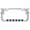 Chrome/Black, variant on Hibiscus Flower Design Palm Tree Heavy Duty Metal License Plate Frame Auto License Plate Frame/Car Accessories (Black/Turquoise)