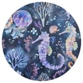 thumbnail image 3 of Ryvnso Seahorse and Jellyfish Round Plate Mats Dining Table Placemat Set of 4 for Holiday Decoration, 3 of 7