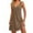 31#Brown, variant on Women's Cotton Nightgown Tank V Neck Sleep Shirts Sleeveless Sleep Dress with Pockets