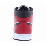 Men's Jordan 1 Mid Black/Black-Gym Red (554724 069) - 8.5